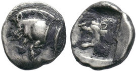 MYSIA.Kyzikos .( 450-400 BC).AR Obol.

Condition: Very Fine

Weight: 1.22 gr
Diameter: 11 mm