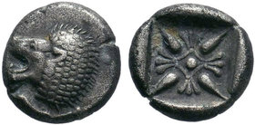 IONIA.Miletos.(520-470 BC).AR Obol. 

Condition: Very Fine

Weight: 0.94 gr
Diameter: 11 mm