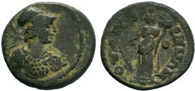 LYDIA. Thyateira . Pseudo-autonomous issue (c AD 100-300).AE Bronze.

Condition: Very Fine

Weight: 3.32 gr
Diameter: 19 mm
