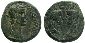 IONIA, Smyrna.Caligula with Agrippina Sr. and Germanicus. 37-41 AD.AE Bronze.

Condition: Very Fine

Weight: 7.00 gr
Diameter: 21 mm