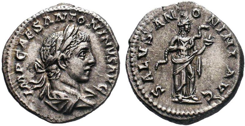 Elagabalus, 218-222. Denarius

Condition: Very Fine

Weight: 3.17 gr
Diamet...