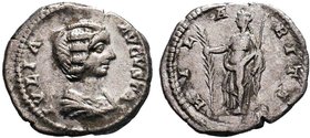 Iulia Domna (193-217 AD). AR Denarius

Condition: Very Fine

Weight: 2.45 gr
Diameter: 19 mm