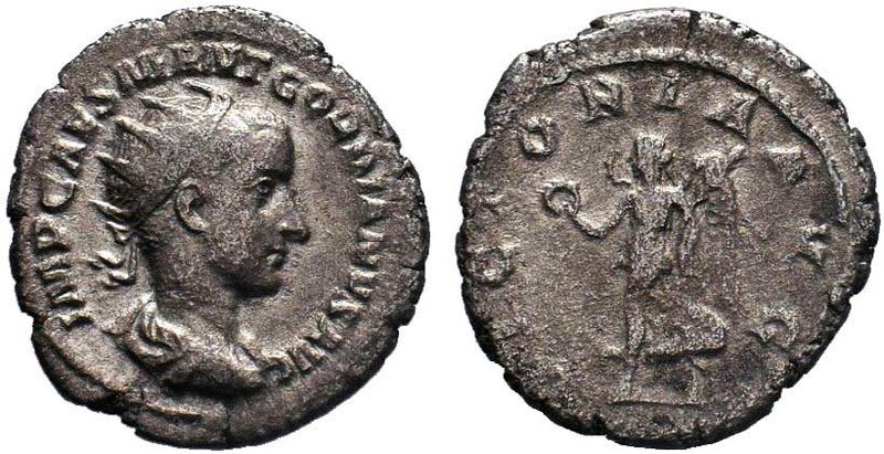Gordian III AR Antoninianus. Rome, AD 241-243. 

Condition: Very Fine

Weigh...