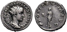 Gordian III AR Antoninianus. Rome, AD 241-243. 

Condition: Very Fine

Weight: 4.51 gr
Diameter: 21 mm