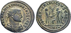 Maximianus Herculius (286-305 AD). AE Antoninianus 

Condition: Very Fine

Weight: 3.18 gr
Diameter: 17 mm