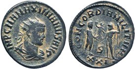 Maximianus Herculius (286-305 AD). AE Antoninianus 

Condition: Very Fine

Weight: 5.21 gr
Diameter: 22 mm