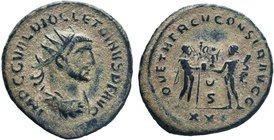 Diocletian Æ Silvered Antoninianus, AD 293-295.

Condition: Very Fine

Weight: 3.00 gr
Diameter: 21`mm