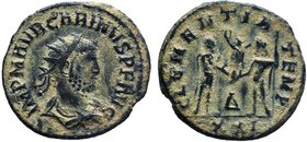 Carinus, A.D. 283-285. AE antoninianus

Condition: Very Fine

Weight: 4.04 gr
Diameter: 25 mm