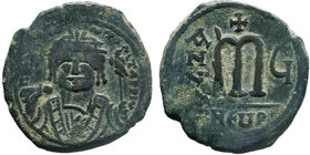 BYZANTINE.BYZANTINE.Maurice Tiberius, AE Follis. Antioch as Theopolis. 582-602 AD,

Condition: Very Fine

Weight: 11.82 gr
Diameter: 29 mm