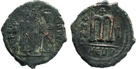 BYZANTINE.Phocas and Leontia. AE follis, Antioch as Theopolis. 602-610 AD.

Condition: Very Fine

Weight: 6.97 gr
Diameter: 24 mm