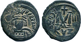 Heraclius, 610-641, AE

Condition: Very Fine

Weight: 4.96 gr
Diameter: 22 mm