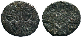 BYZANTINE.Constantine V and Leo IV. AE Follis, Constantinople mint.751-775 AD.

Condition: Very Fine

Weight: 7.36 gr
Diameter: 24 mm
