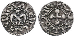 Crusaders - France, Bishops of Valence. AR Denier 

Condition: Very Fine

Weight: 1.00 gr
Diameter: 18 mm