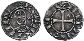 CRUSADERS, Antioch. Bohémond III. 1163-1201. AR Denier. Class A. Struck circa 1163-1188. + BOAMVИDVS, helmeted and mailed head right, cross on helmet;...