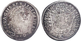Holy Roman Empire. Leopold I. Emperor, 1657-1705.

Condition: Very Fine

Weight: 5.66 gr
Diameter: 29 mm