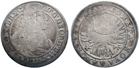 Prusia - Silesia / Schlesien - Georgius 1653-1663; 15 krajcarów 1662, Brzeg; RARE!

Condition: Very Fine

Weight: 5.71 gr
Diameter: 29 mm
