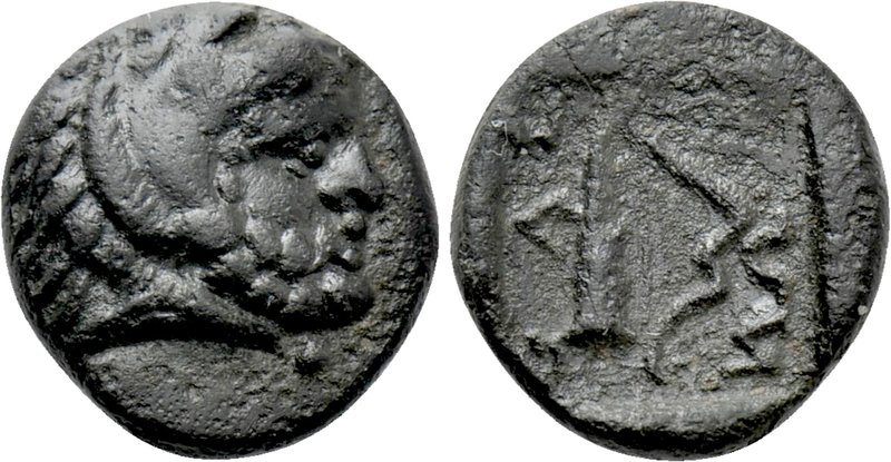 THRACE. Thasos. Ae (Circa 404-355 BC). 

Obv: Head of Herakles right, wearing ...