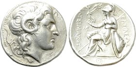KINGS OF THRACE (Macedonian). Lysimachos (305-281 BC). Tetradrachm. Alexandreia Troas.