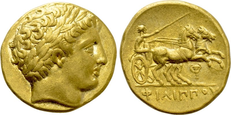 KINGS OF MACEDON. Philip II (359-336 BC). GOLD Stater. Pella. Possible lifetime ...