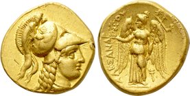 KINGS OF MACEDON. Alexander III 'the Great' (336-323 BC). GOLD Stater. Sidon.