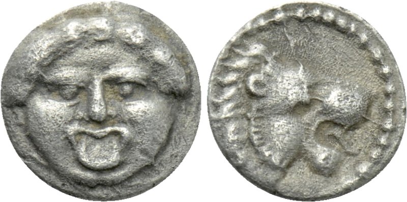 PAMPHYLIA. Aspendos. Obol (Circa 460-360 BC). 

Obv: Facing gorgoneion, tongue...