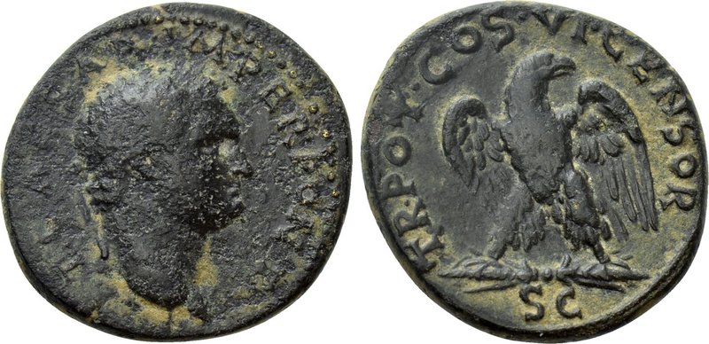 UNCERTAIN ASIA MINOR. Titus (Caesar 69-79). Ae. 

Obv: T CAESAR IMPER PONT. 
...