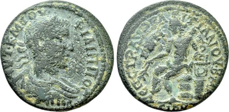 LYDIA. Magnesia ad Sipylum. Philip I the Arab (244-249). Tetrassarion. Aurelios ...
