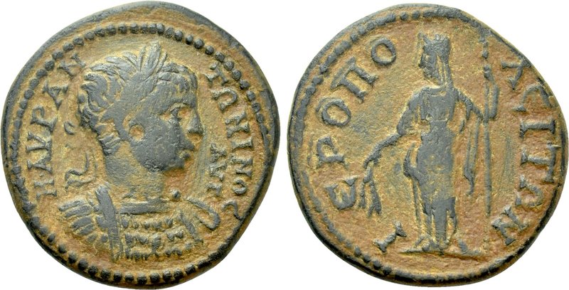 PHRYGIA. Hierapolis. Elagabalus (218-222). Ae. 

Obv: M AVP ANTONINOC AVΓ. 
L...