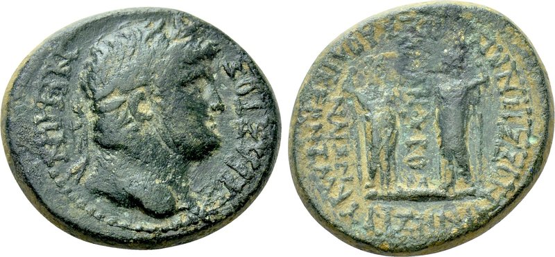 PHRYGIA. Laodicea ad Lycum. Nero (54-68). Ae. Anto- Zenon, son of Zenon, magistr...