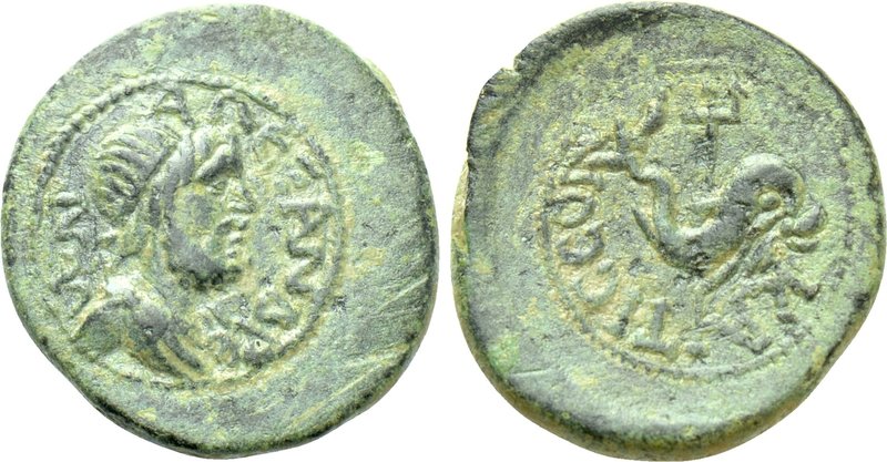 CILICIA. Alexandria ad Issum. Time of Hadrian (98-138) (?). Ae. 

Obv: AΛEΞANΔ...