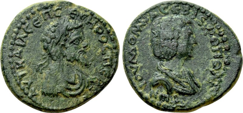 CILICIA. Hieropolis-Castabala. Septimius Severus with Julia Domna (193-211). Ae....