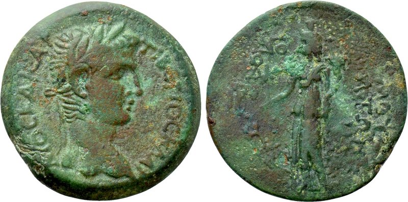 CILICIA. Mopsus. Claudius (41-54). Ae. Dated CY 110 (42/3). 

Obv: TIIBEPIOC K...