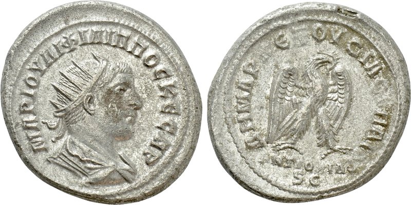SELEUCIS AND PIERIA. Antioch. Philip II (Caesar, 244-247). Tetradrachm. 

Obv:...