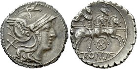ANONYMOUS. Denarius (209-208 BC). Rome.