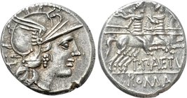 P. AELIUS PAETUS. Denarius (138 BC). Rome.