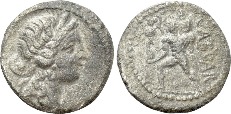 JULIUS CAESAR. Denarius (48-47 BC). Military mint traveling with Caesar in North...