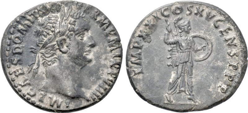 DOMITIAN (81-96). Denarius. Rome. 

Obv: IMP CAES DOMIT AVG GERM P M TR P VIII...