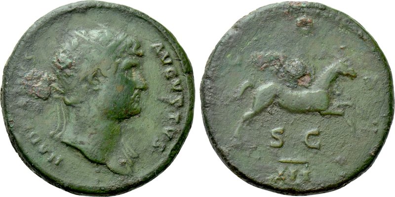 HADRIAN (117-138). Dupondius. Rome. 

Obv: HADRIANVS AVGVSTVS. 
Radiate head ...