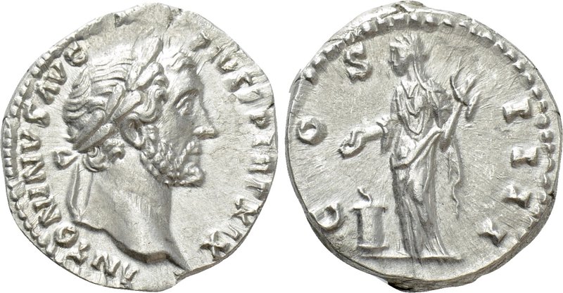 ANTONINUS PIUS (161-180). Denarius. Rome. 

Obv: ANTONINVS AVG PIVS P P TR P X...