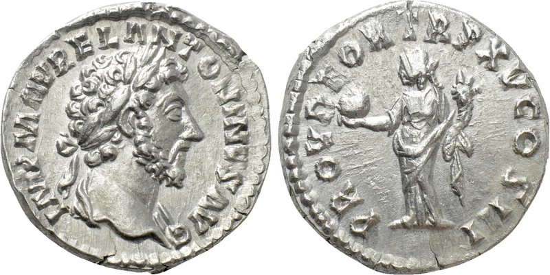 MARCUS AURELIUS (161-180). Denarius. Rome.

Obv:  IMP M AVREL ANTONINVS AVG.
...
