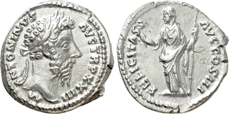 MARCUS AURELIUS (161-180). Denarius. Rome.

Obv: M ANTONINVS AVG TR P XXIII.
...