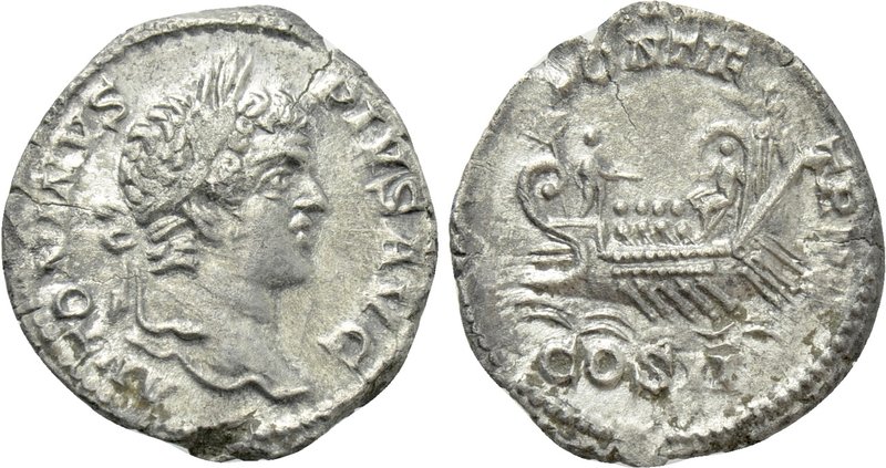 CARACALLA (197-217). Denarius. Rome. 

Obv: ANTONINVS PIVS AVG. 
Laureate bus...