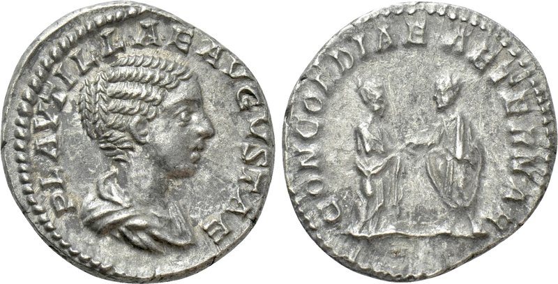 PLAUTILLA (Augusta, 202-205). Denarius. 

Obv: PLAVTILLAE AVGVSTAE. 
Draped b...