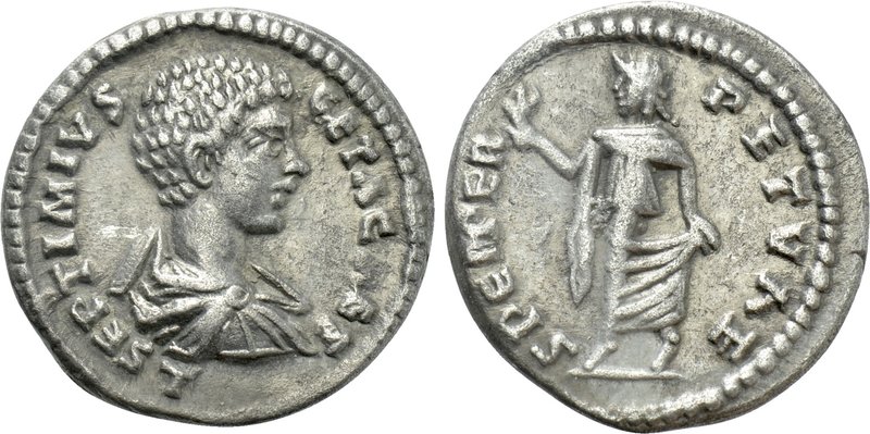 GETA (Caesar, 198-209). Denarius. Laodikeia. 

Obv: L SEPTIMIVS GETA CAES. 
B...