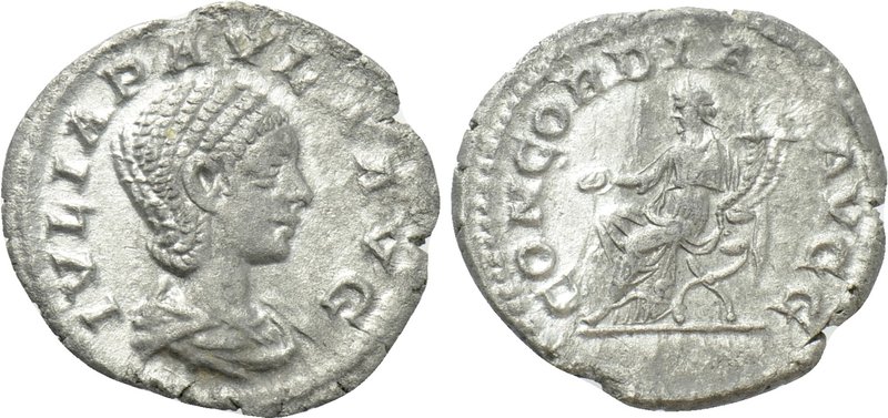 JULIA PAULA (Augusta, 219-220). Denarius. Antioch. 

Obv: IVLIA PAVLA AVG. 
D...