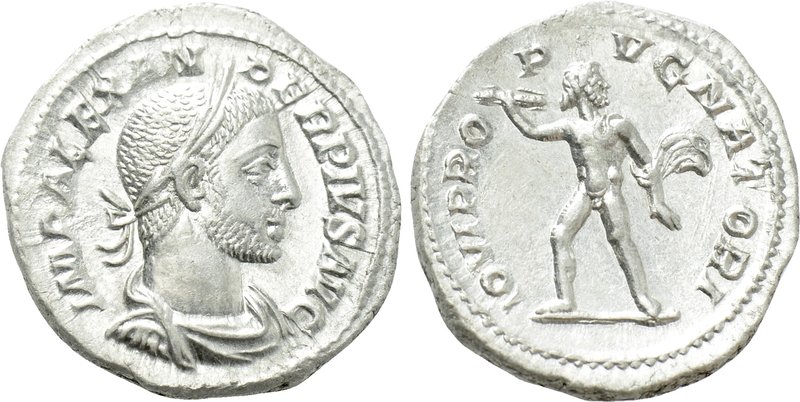 SEVERUS ALEXANDER (222-235). Denarius. Rome. 

Obv: IMP ALEXANDER PIVS AVG. 
...