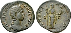 JULIA MAMAEA (Augusta, 222-235). Sestertius. Rome.