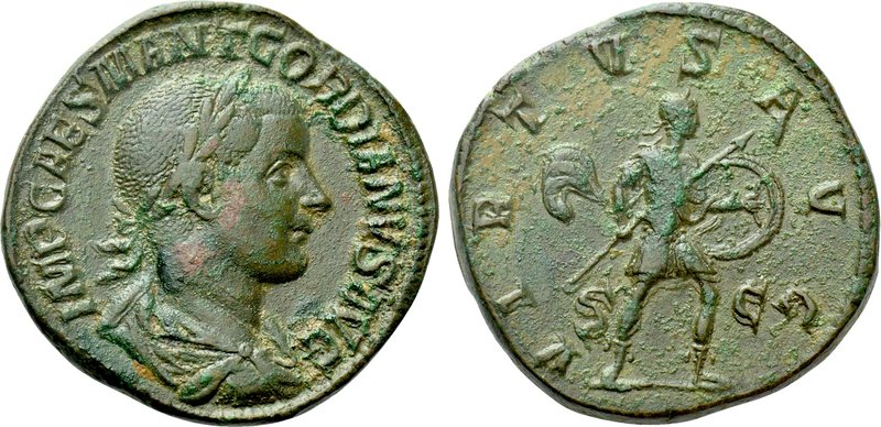 GORDIAN III (238-244). Sestertius. Rome. 

Obv: IMP CAES M ANT GORDIANVS AVG. ...
