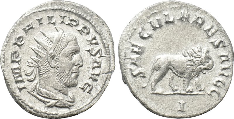PHILIP I THE ARAB (244-249). Antoninianus. Rome. Saecular Games / 1000th Anniver...