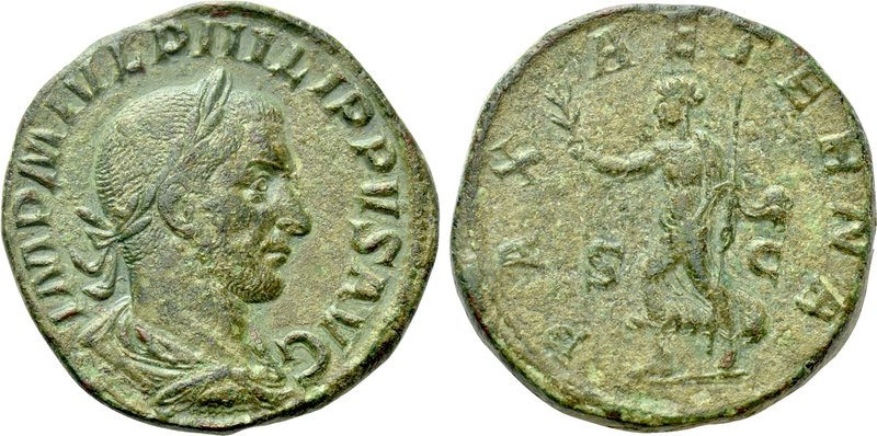 PHILIP I THE ARAB (244–249). Sestertius. Rome. 

Obv: IMP M IVL PHILIPPVS AVG....